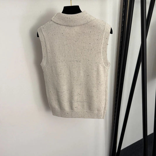 CHANEL 25S SLEEVELESS CROCHET VEST 337