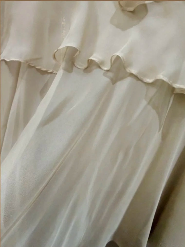 Elegant Prom Dress Chiffon Strapless Mermaid Gala Dress Evening Dress 18th Graduation Gown D5344