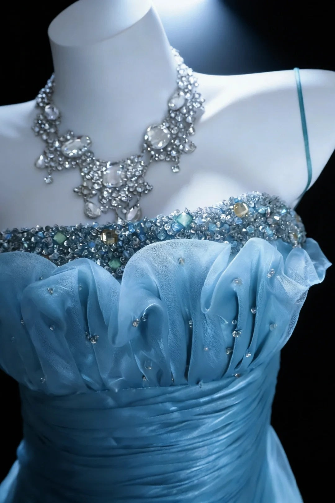 Beauty Prom Dress Strapless Pleated Mermaid Gala Dress Evening Dress 18th Graduation Gown D5391