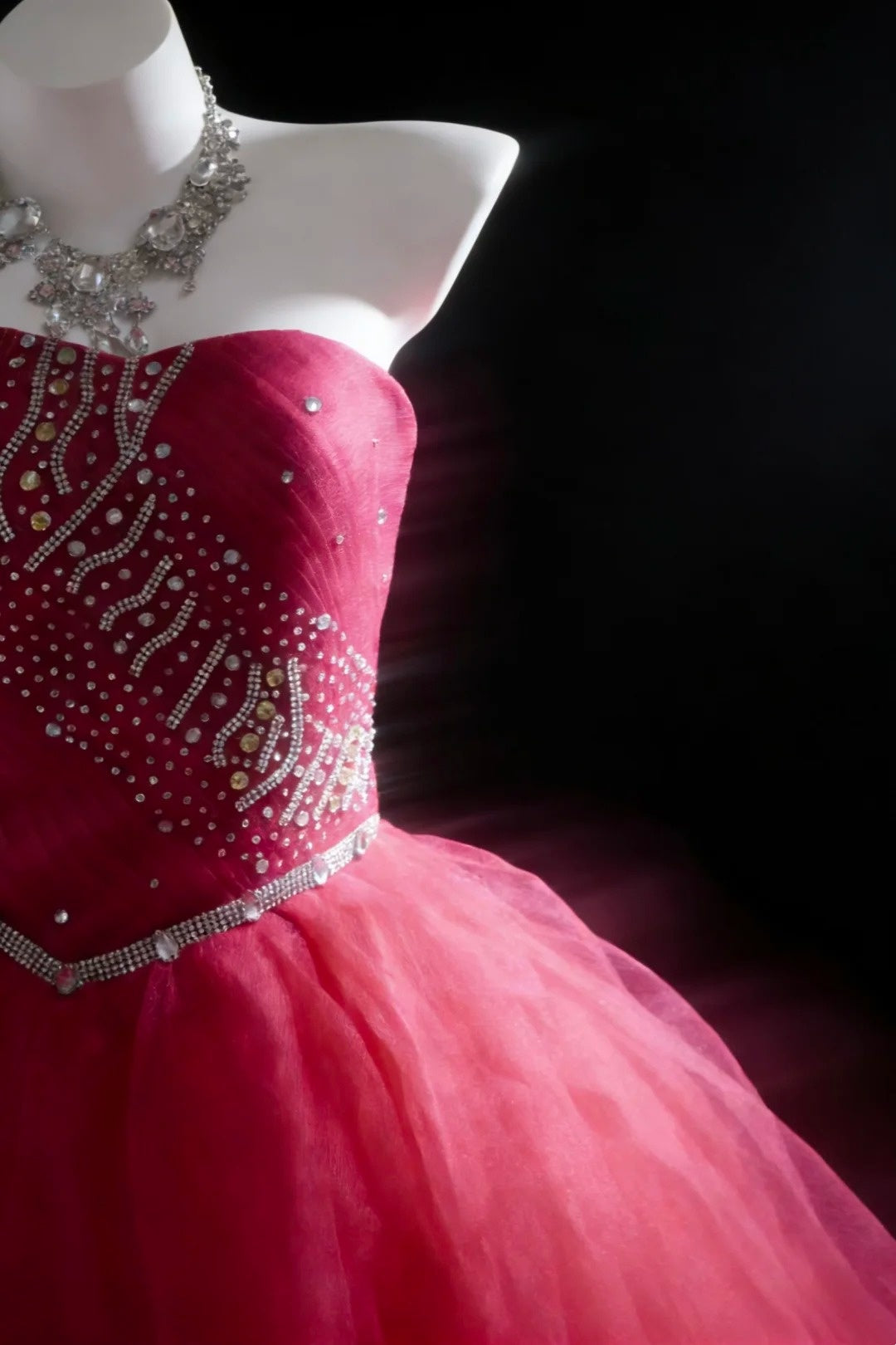 Gorgeous Ball Gown Strapsless Tulle Evening Dress Quinceanera Dress Birthday Prom Gown D5417