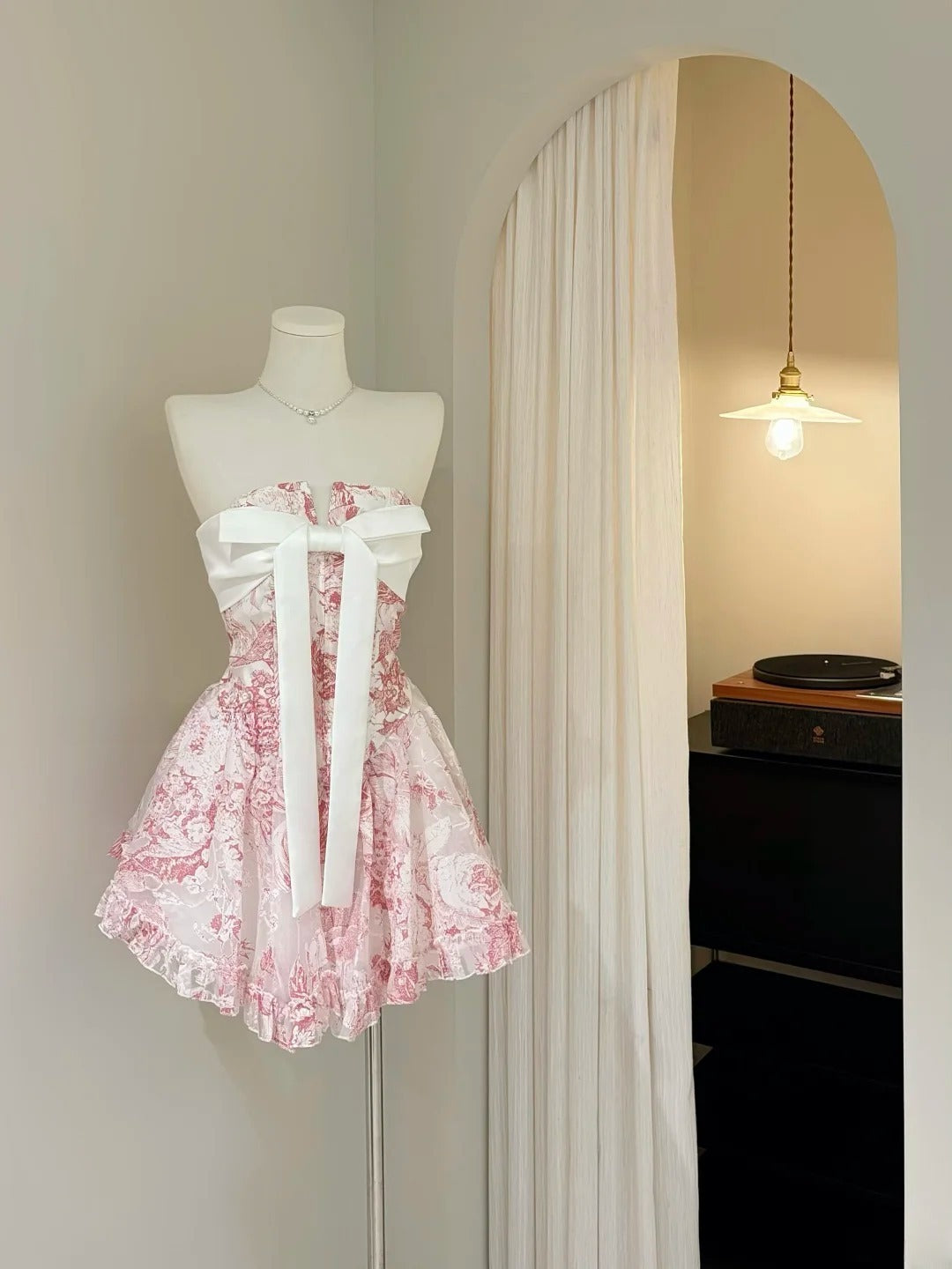 Newest Homecoming Dress A Line Strapless Print Short Prom Dress Back to School Outfits Cocktail Dress D5426
