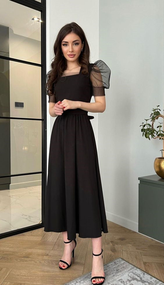 Black a line Party Prom Dresses fg2519