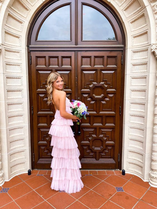 Pink Evening Dress Long Prom Dress Party Dress fg2340