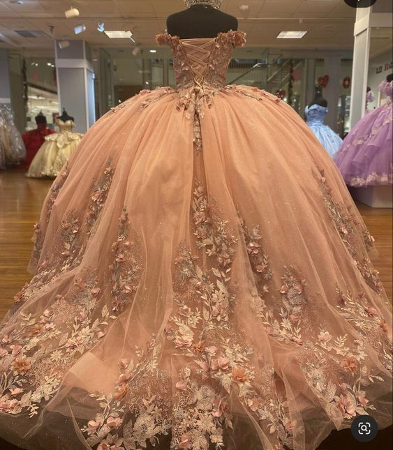 champagne lace ball gown prom dresses long evening dress