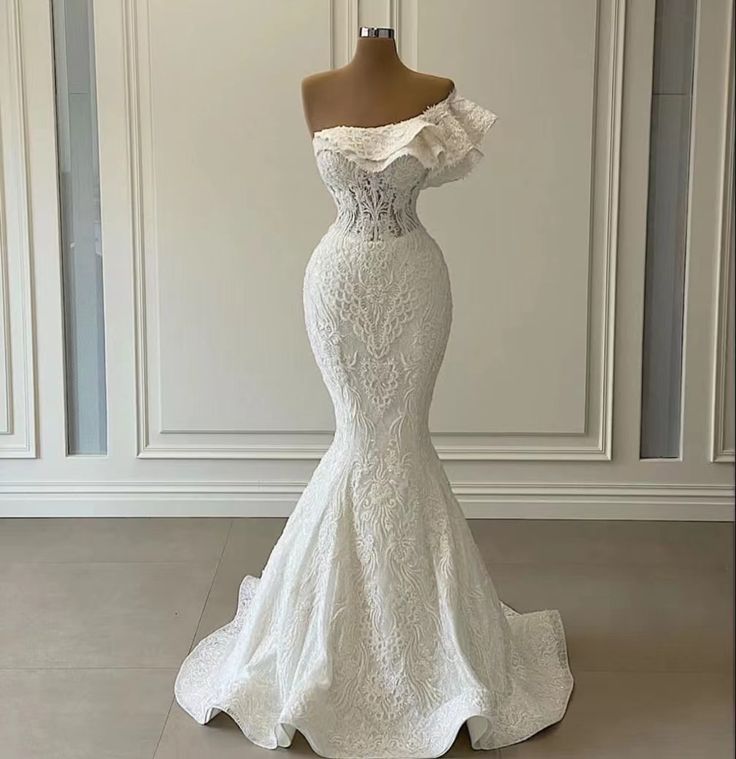 Robe de mariage, mermaid wedding dresses, white bridal dresses fg2577
