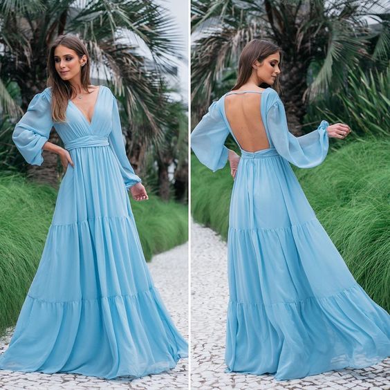 deep v-neckline prom party gowns fg1466