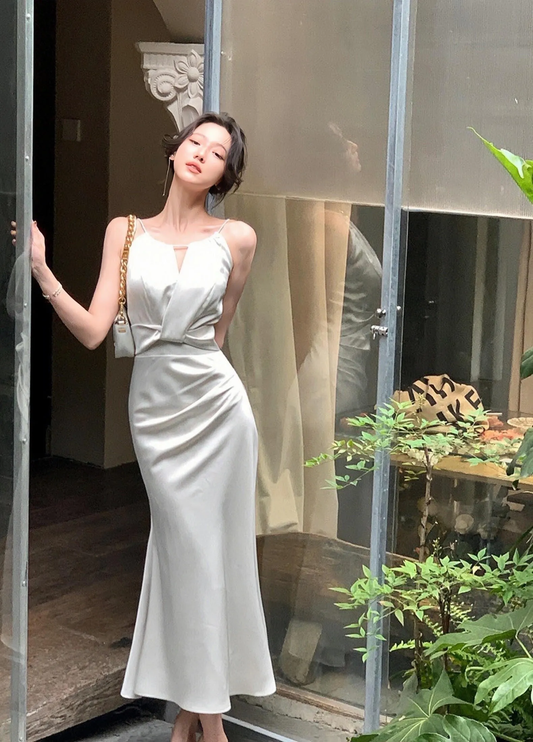 Women Sleeveless Mermaid Party Dress Elegant Prom Dress S5414