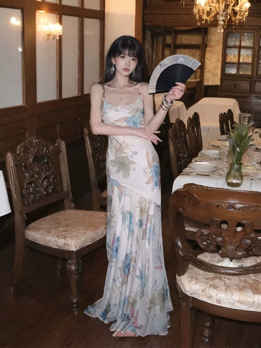 Sleeveless long dress women's summer new style party dress S5882