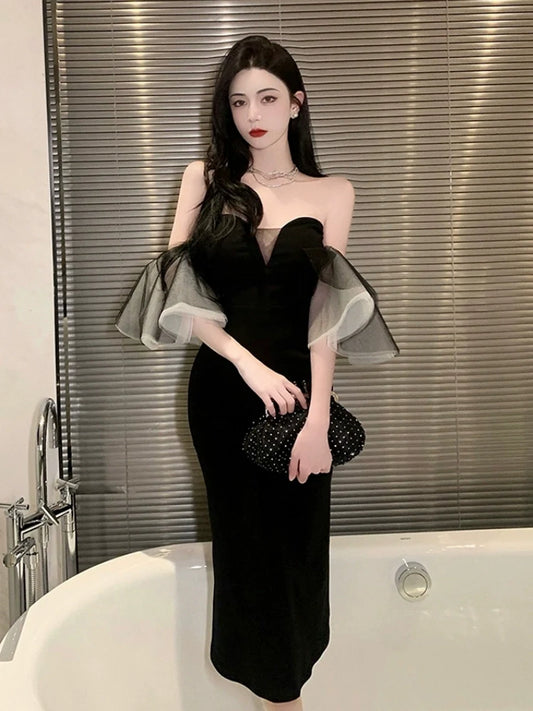 Birthday dress luxury design celebrity stunning party dress S5786