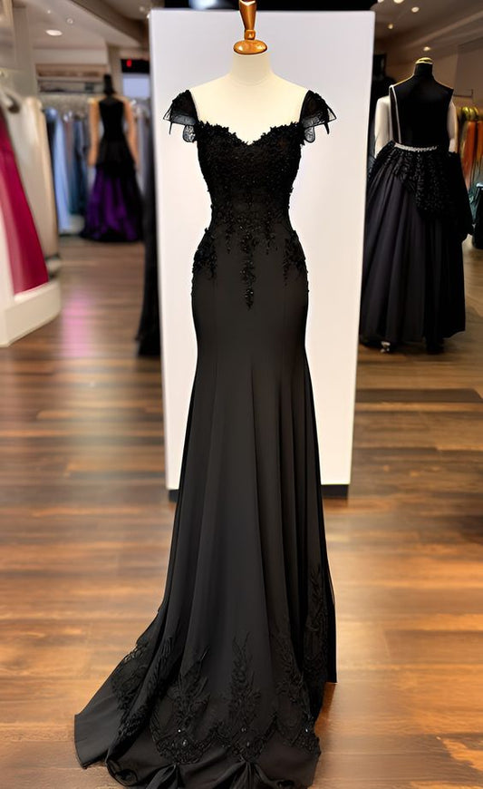Black Long Prom Dress Party Evening Dresses fg5062