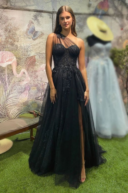 Tulle A-Line Formal Dress Long Prom Dress fg5372