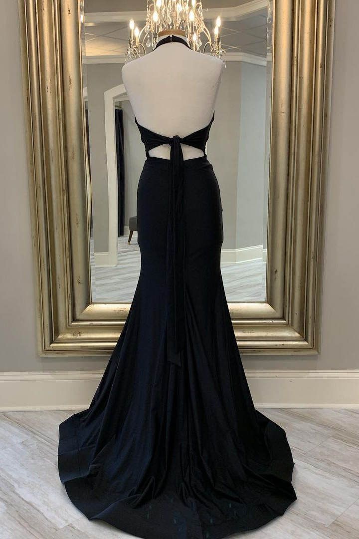 Mermaid Halter Long Prom Dress S5266