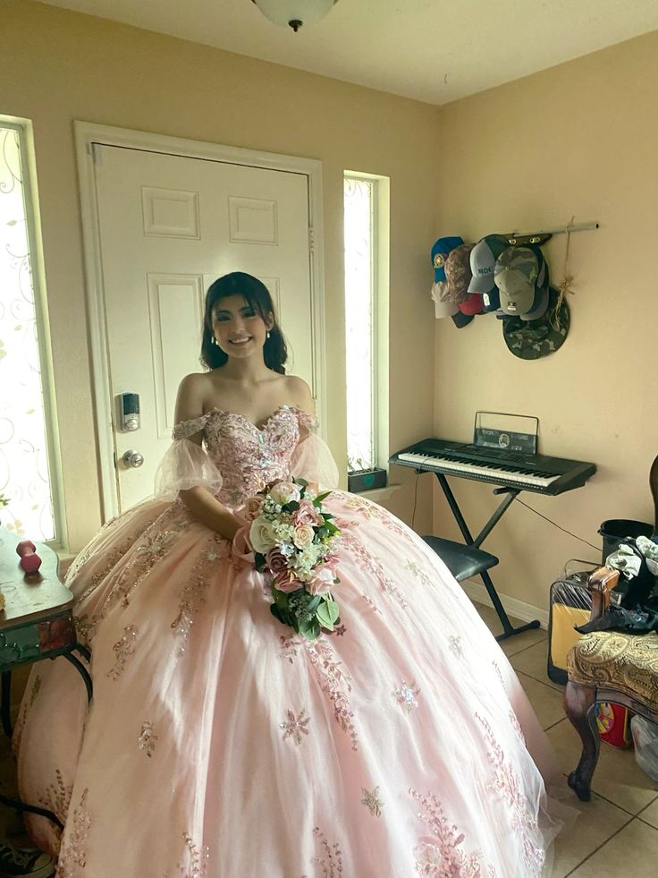 Pink Quince long formal prom dress ball gown S5046