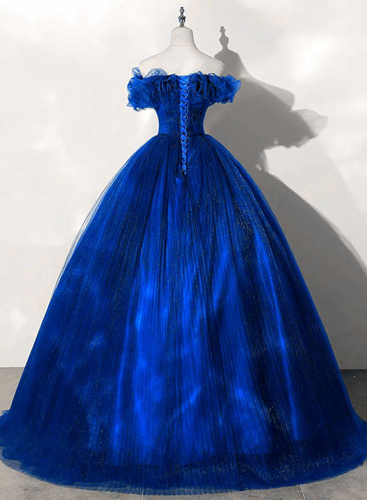 Off Shoulder Beaded Ball Gown Dress Sweet 16 Dress