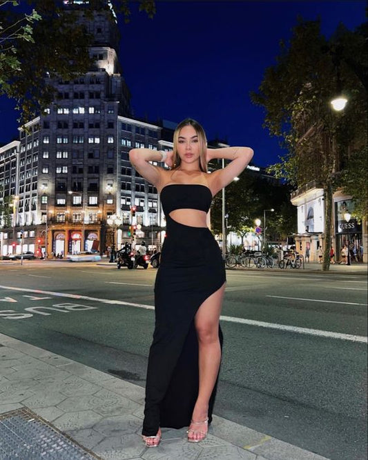 Elegant Black Prom Dress Party Dress fg5221
