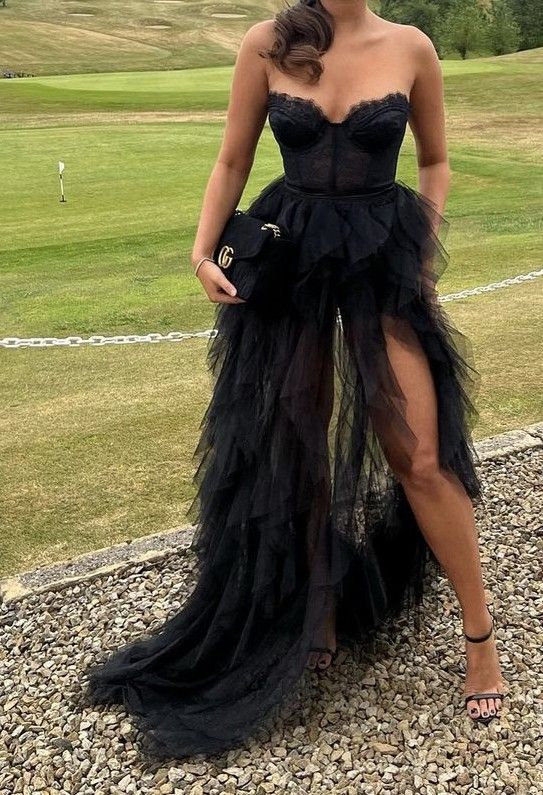 Black Sexy Prom Dress, Party Evening Dress fg4898
