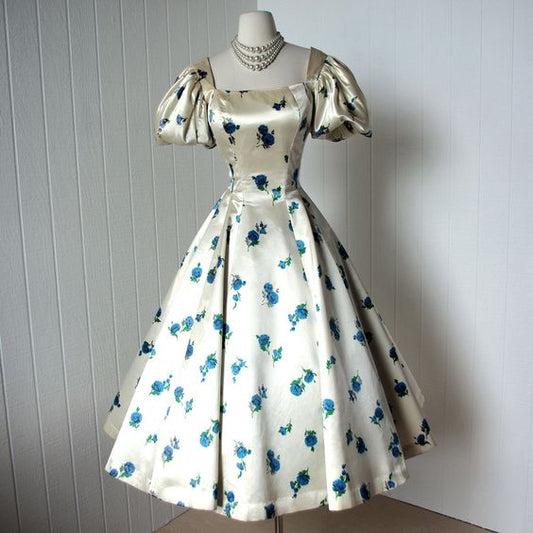 Vintage 1950 s Dress Party Dress,Prom Homecoming Dress fg5233