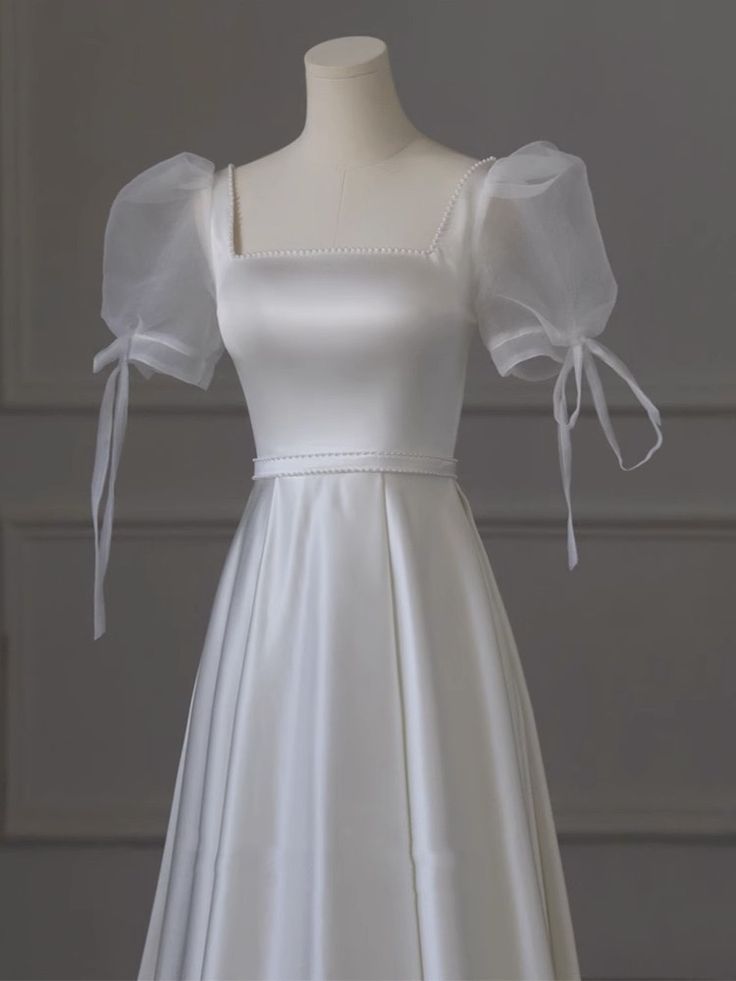 Cute Party Dress,off Shoulder Evening Dress,white Prom Dress,custom Made fg5193