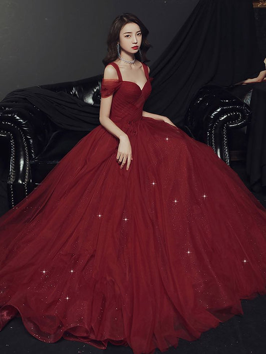 A-Line Sweetheart Neck Long Prom Dress, Evening Dress fg5360