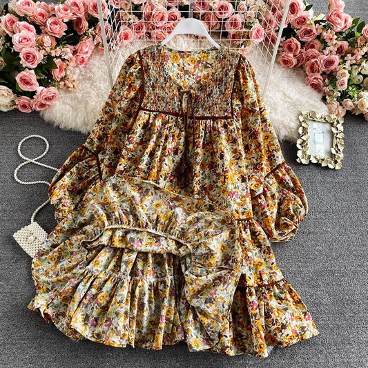 floral dress new skirt S4002