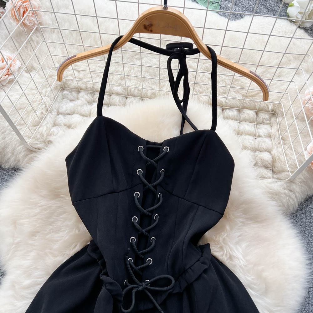 Cute Lace-up Short Dress, A-line Fashion Dress S4410