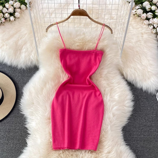 Summer new style solid color dress S4293