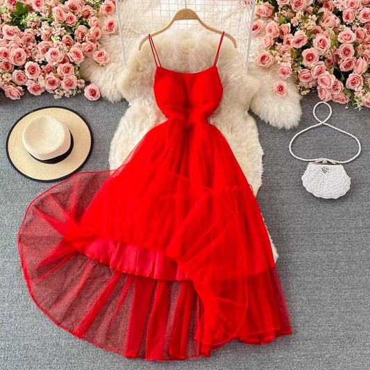backless dress beach dress elegant long skirt S4353
