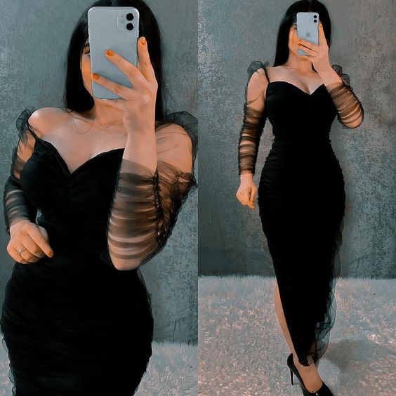 Black Tight prom Dress Party Dress S2645