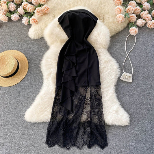 High Quality Black Evening Dress, Sexy Bodycon Dress, Elegant Dress,strapless Dress S4474