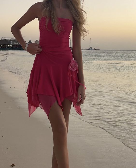 Strapless Short Prom Gowns Lady Fashion Party Dress S2858