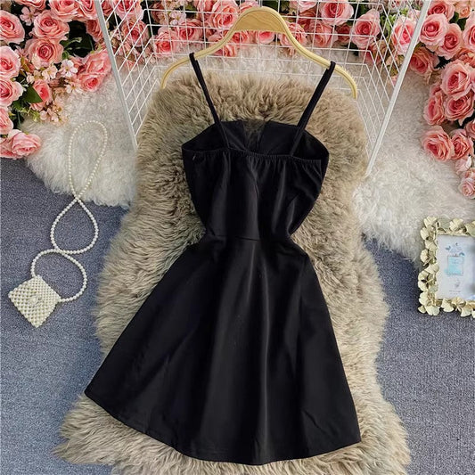 new style tube top dress women's sexy suspender skirt A-line skirt dress S4341