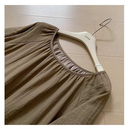 fluttering dress new long-sleeved skirt for women S3458