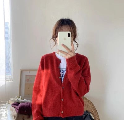 Women's clothing knitted cardigan women's sweater S3403
