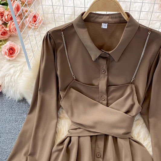 new design long-sleeved dress for women S4188