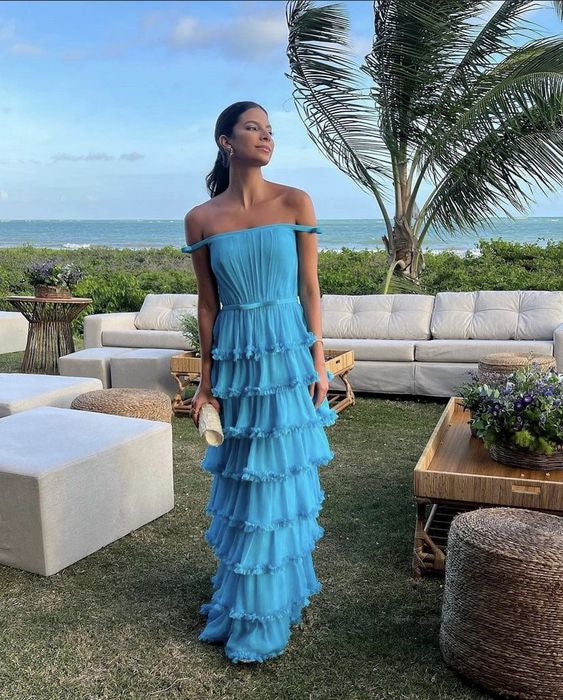 Blue Prom Dresses Long Formal Dress S2926