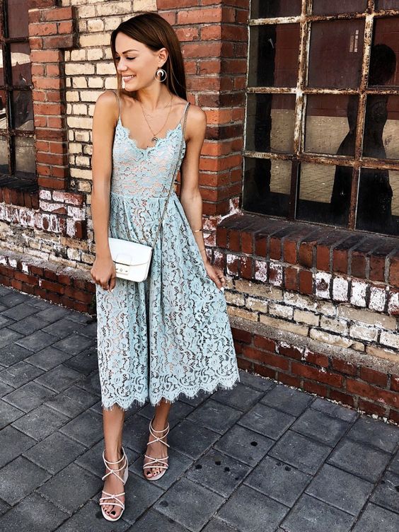 Chic Spaghetti Strap Princess Summer Homecoming Dresses S2706