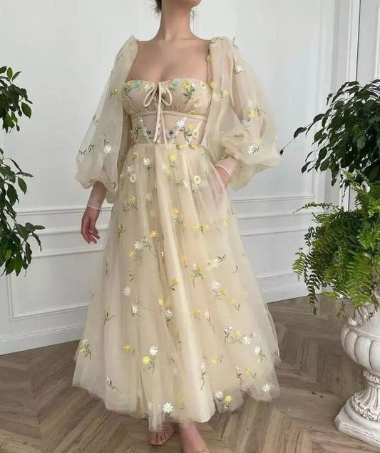 Prom Dress Pastel yellow corset dress, fairy tale romantic retro corset dress, bridesmaid dress S3120