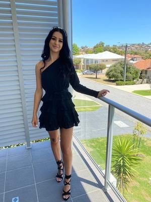 Blue V Neck Lace Short Prom Dress, Blue Lace Homecoming Dress S3335