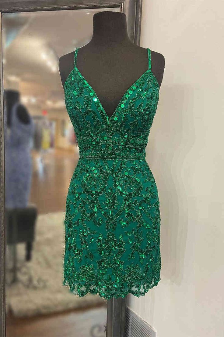 Pink Sequin Homecoming Dress 16Th Birthday Bodycon Dresses S2566