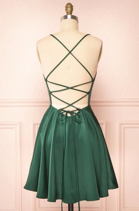 Elegantes Short Prom Dresses, Green Party Dresses S2971