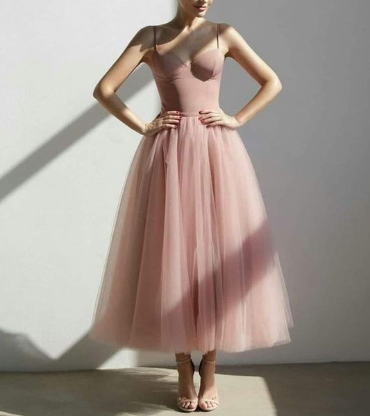 Simple Pink Party Dress, Prom Dress S2593