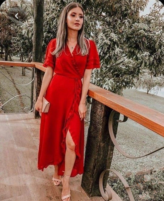red Evening Party Prom black Maxi Dress S3573