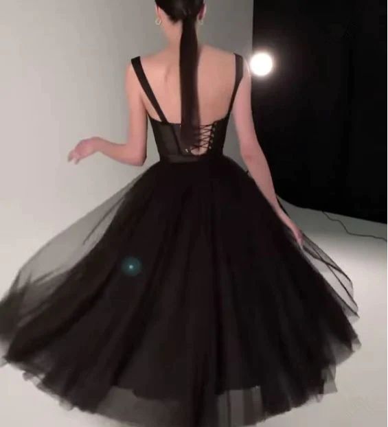 Black Prom Dress, Graduation Party Dresses, Prom Dresses For Teens S3274