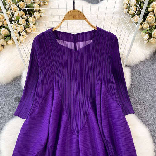 women's summer loose seaside vacation lazy style beach long dress S3912