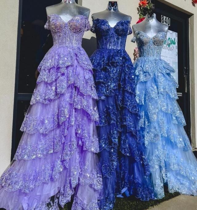 2023 Lace Long Prom Dress, Wedding Dress S3221
