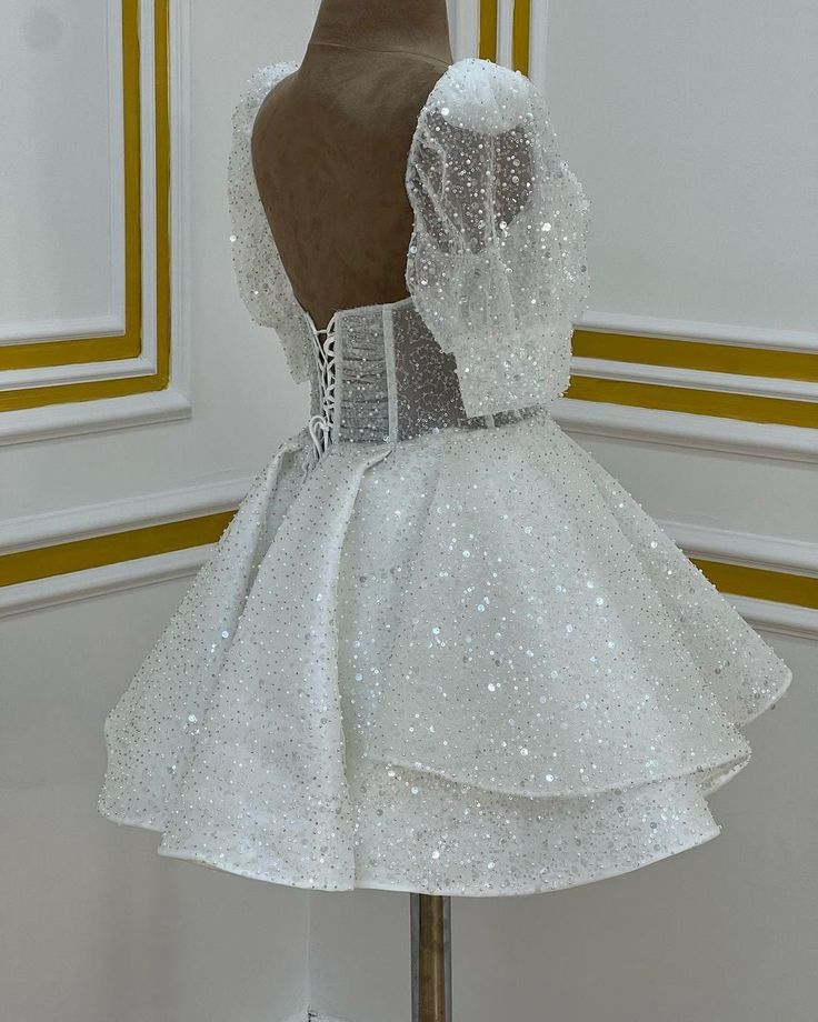 Wedding Dress, Short Homecoming Dress fg3401
