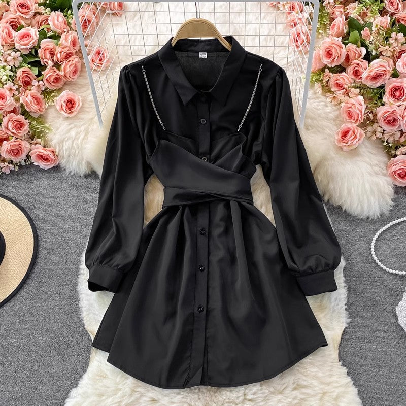 new design long-sleeved dress for women S4188