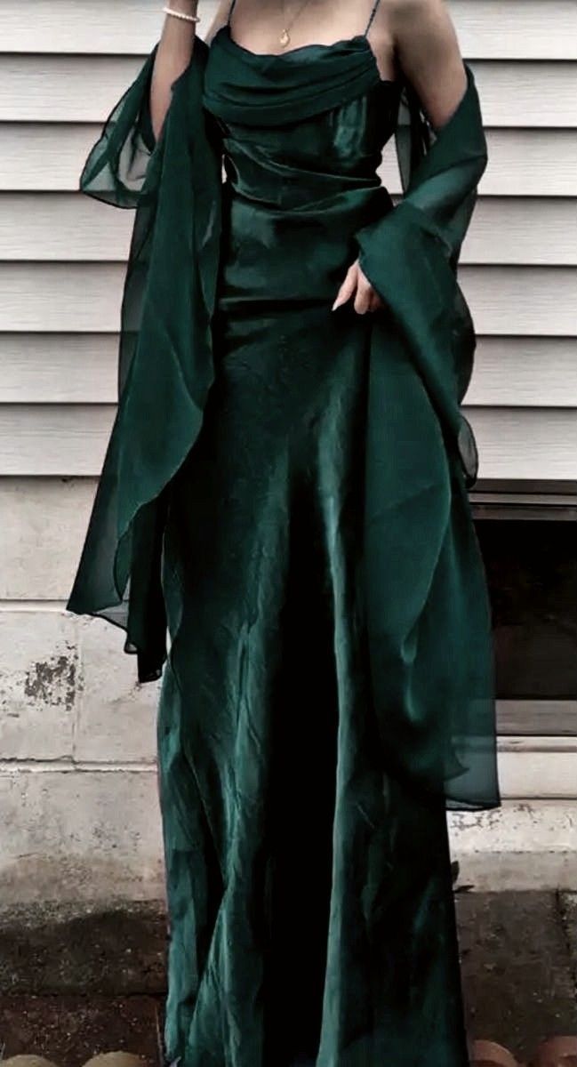 Green Long Prom Dresses Evening Gowns