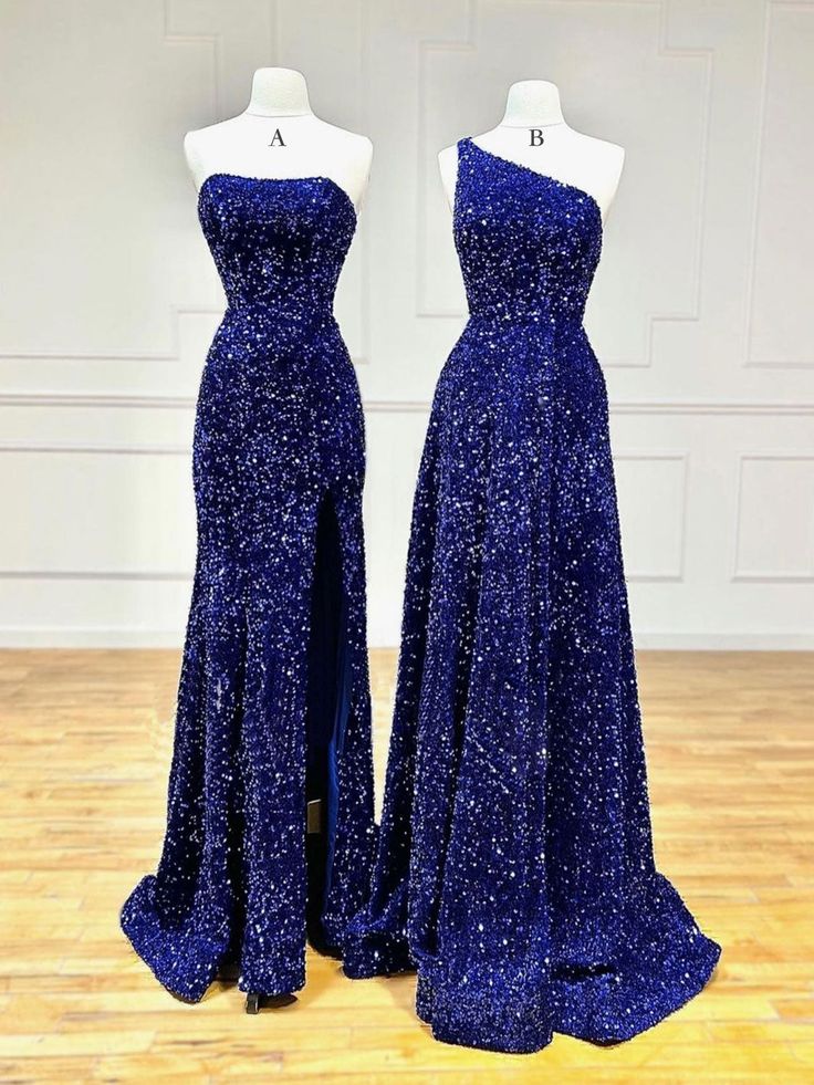 Unique Velvet Sequin Mermaid Burgundy Long Prom Dress, Burgundy Formal Evening Dress S3572