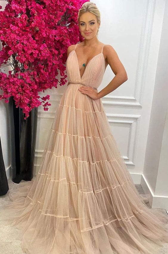 Cute Long Cheap Evening Prom Dresses, Evening Party Prom Dresses S2168